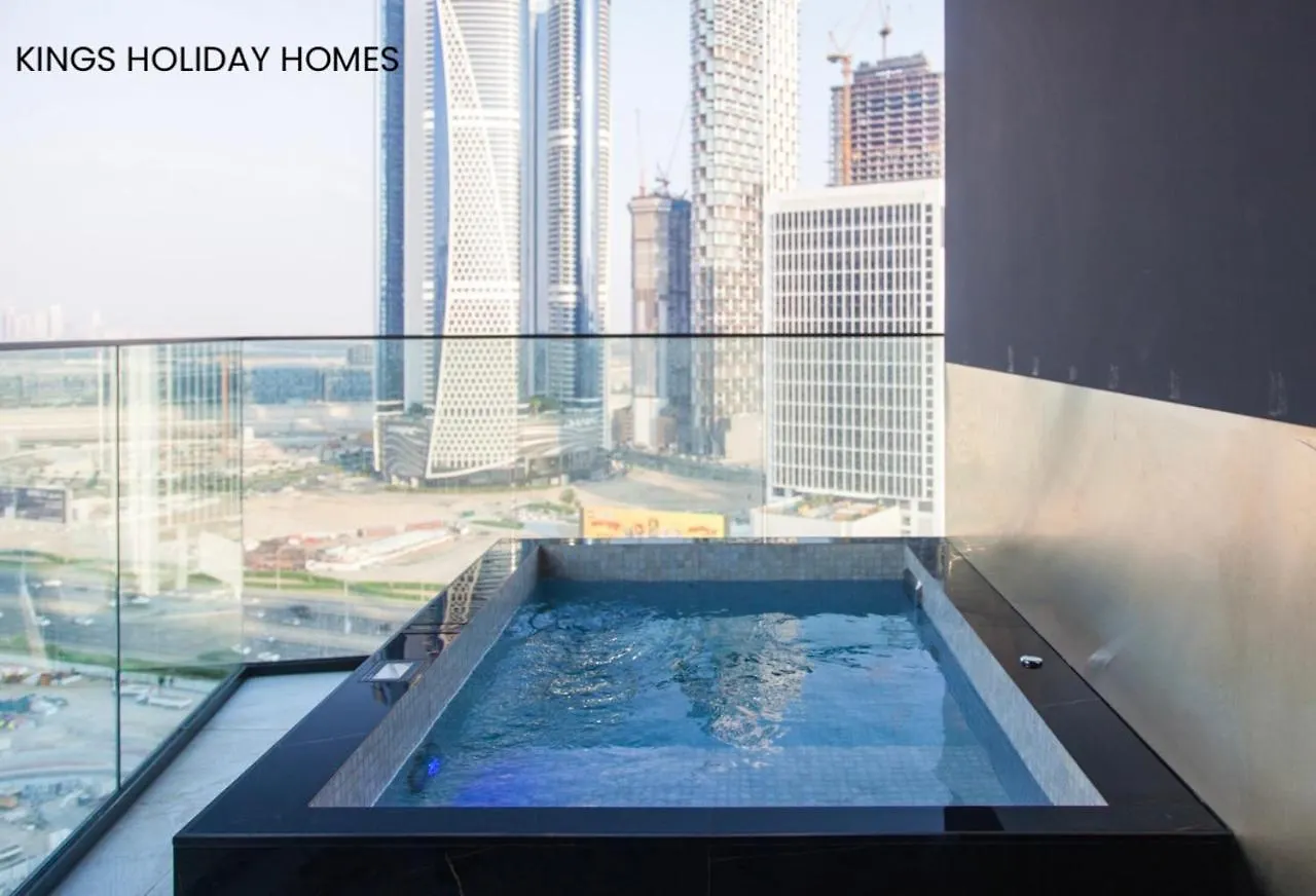 Binghatti Canal , Burj Khalifa View With Private Jacuzzi And Cinema Screen ,Kings Dubai United Arab Emirates